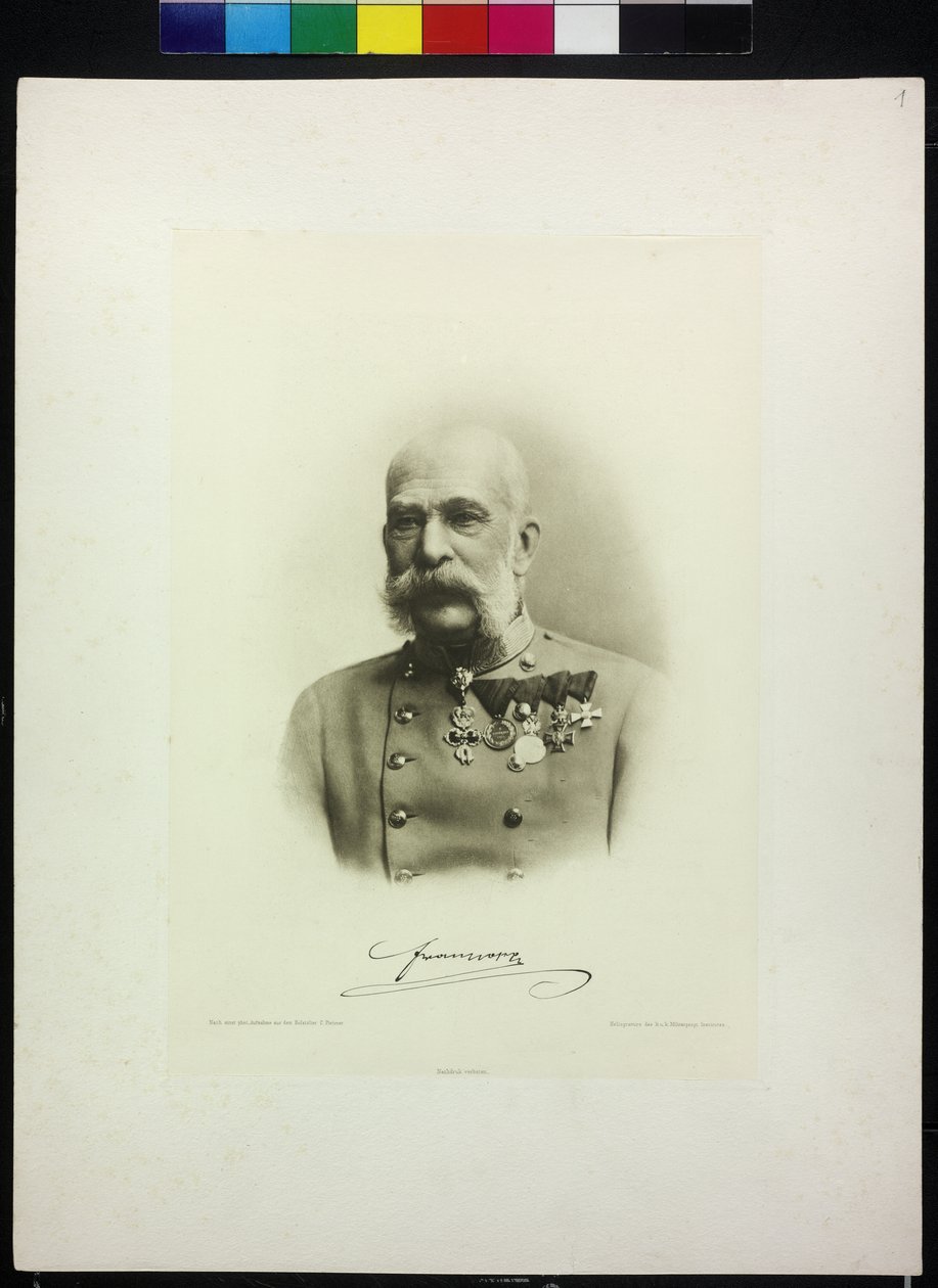 Rakouský císař František Josef I. od Carl Pietzner