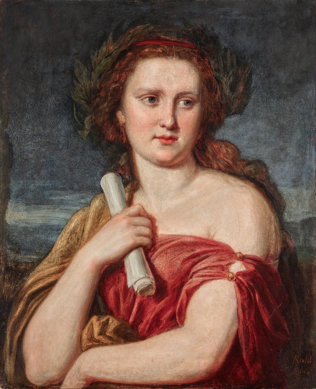 Portrét mladé dámy (Anna von Lieben?) od Carl Rahl