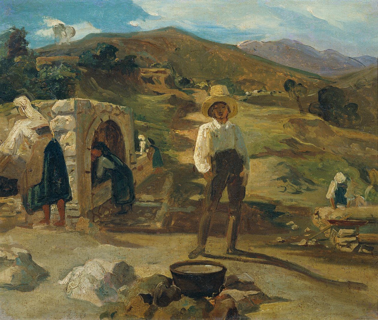 Italská krajina od Carl Rahl