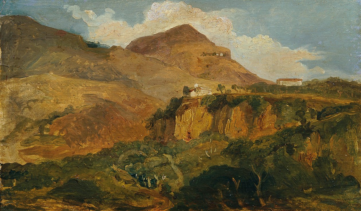 Jižní horská krajina od Carl Rahl
