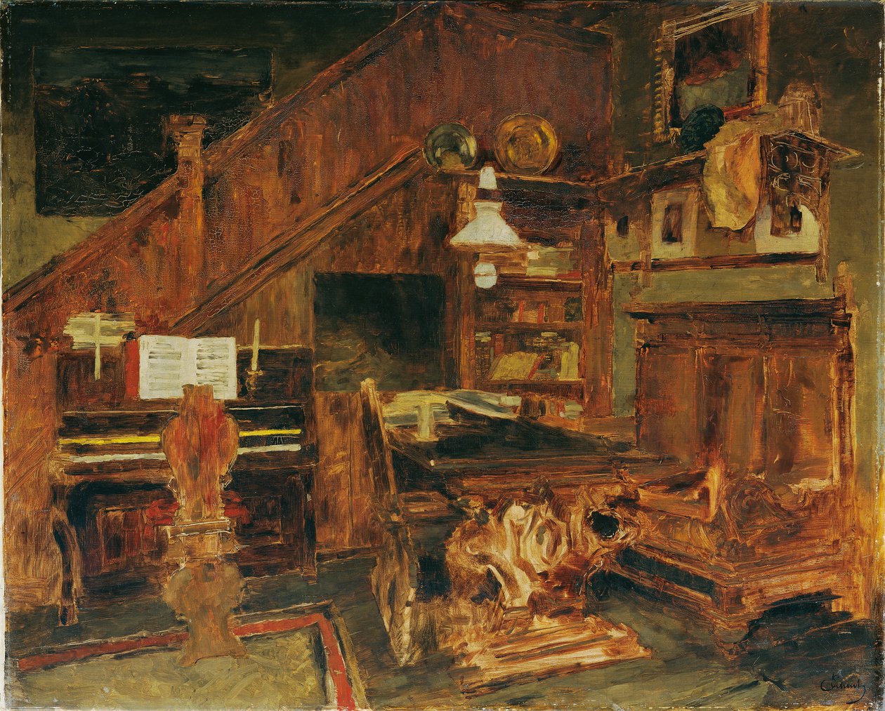 Umělecké studio v Benátkách od Carl Schuch