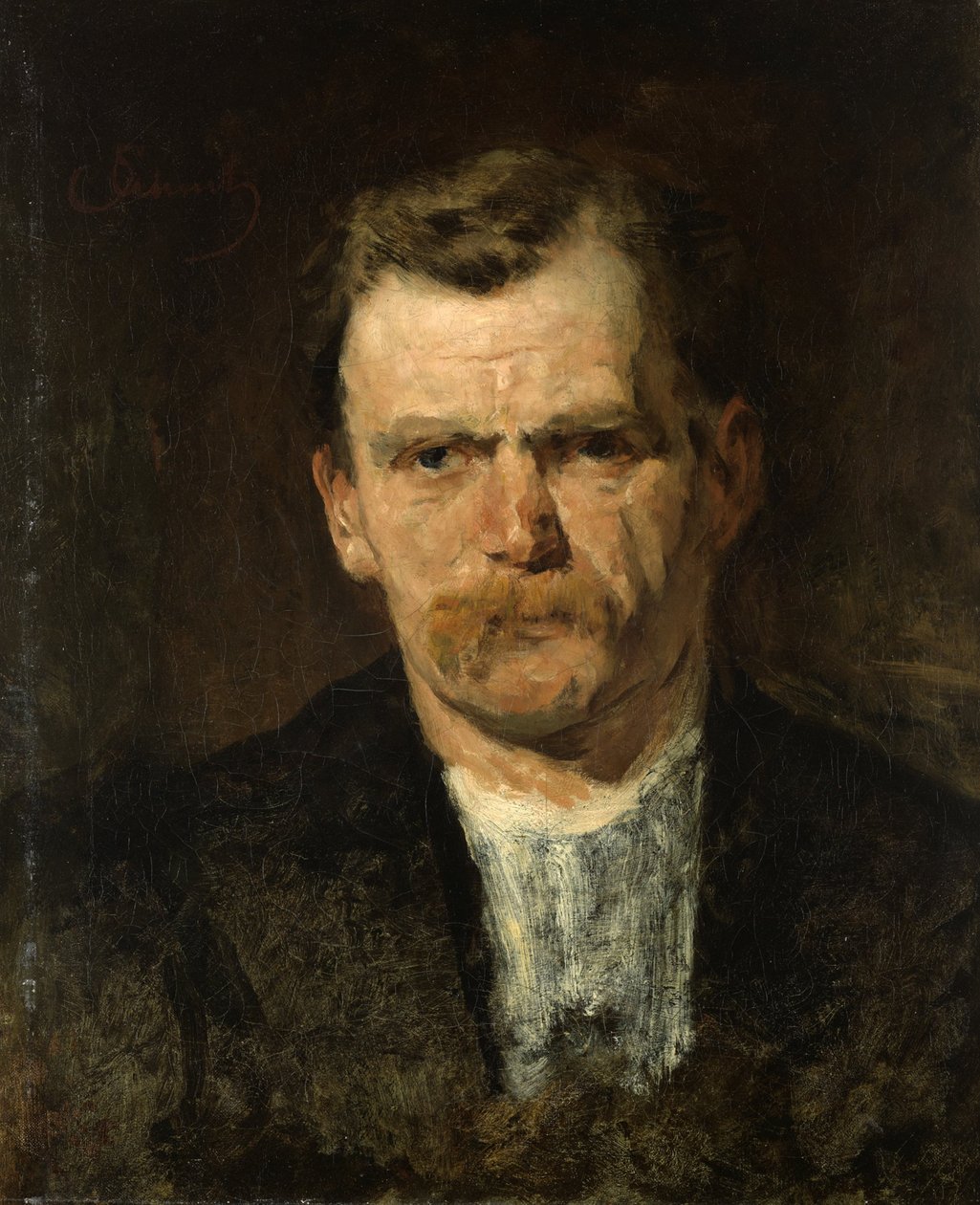 mužský portrét od Carl Schuch