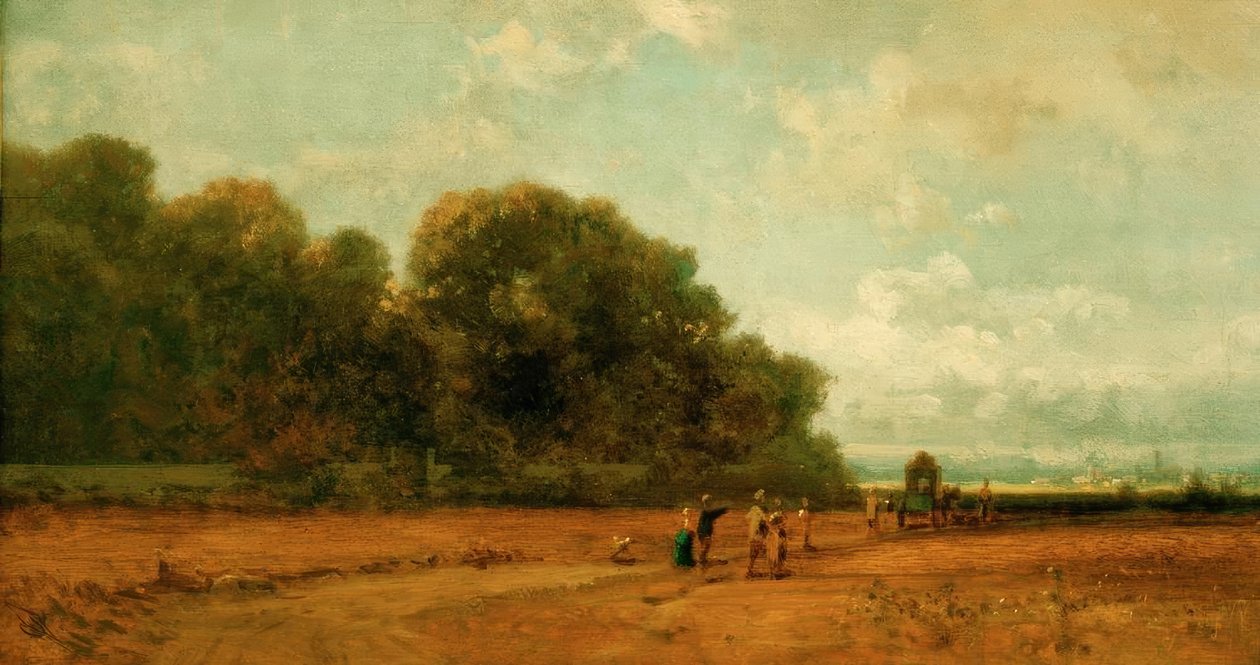 Am Nymphenburger Park, Mnichov od Carl Spitzweg