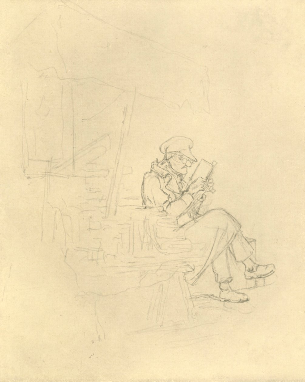 Der Antiquar, polovina konce 19. století, c1924. od Carl Spitzweg