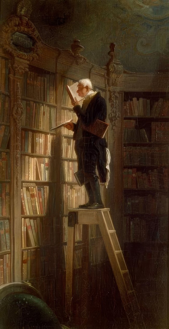 Knihomol od Carl Spitzweg