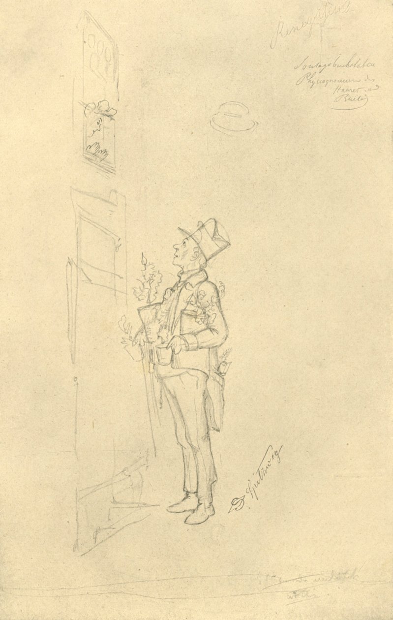 Der Gratulant, polovina konce 19. století, c1924. od Carl Spitzweg