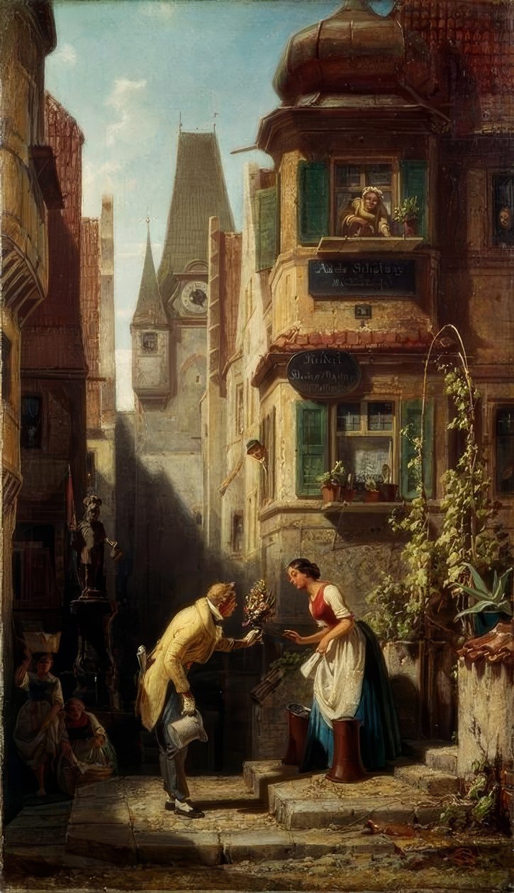 Věčná svatební hostina od Carl Spitzweg