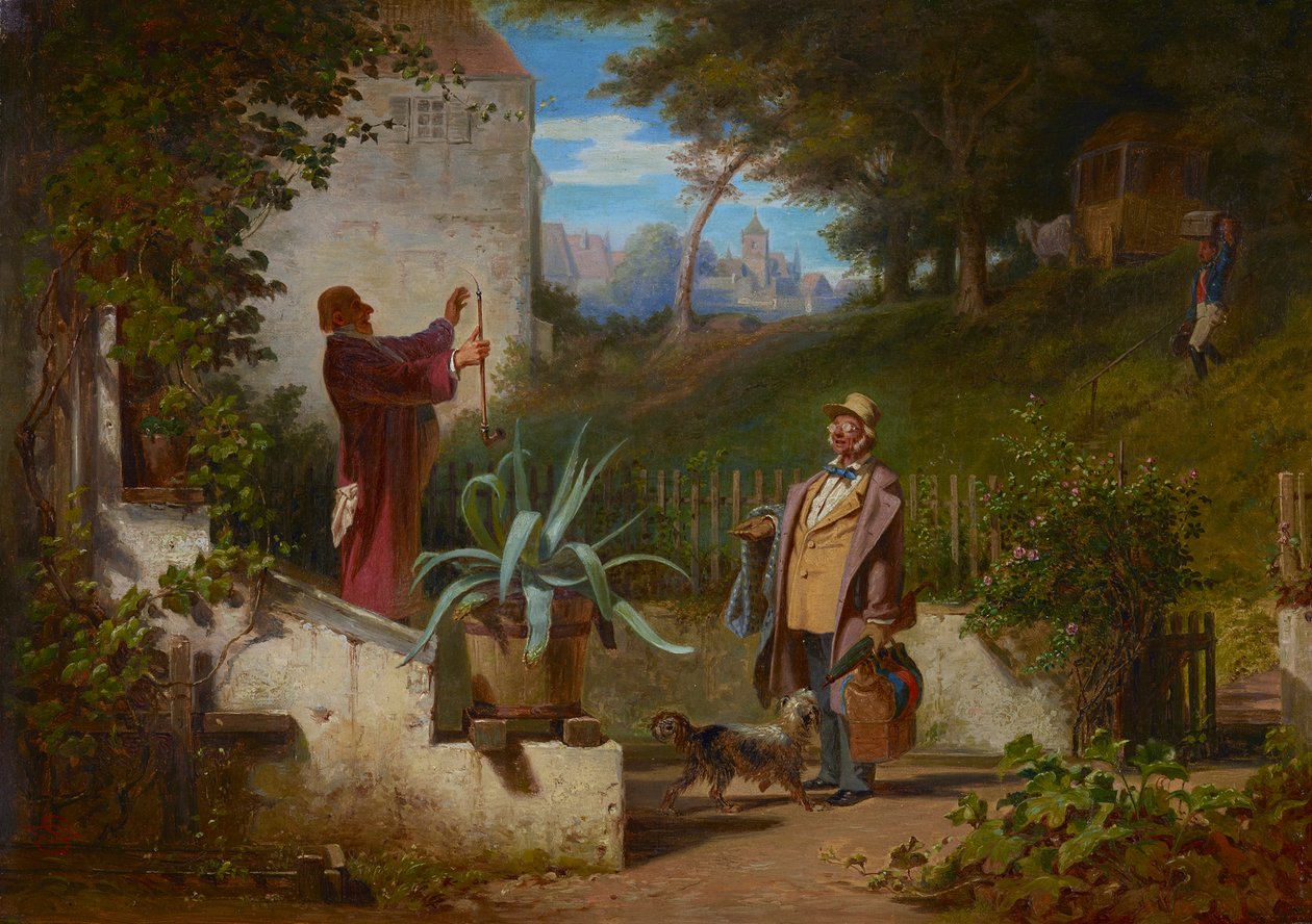Přátelé z dětství od Carl Spitzweg