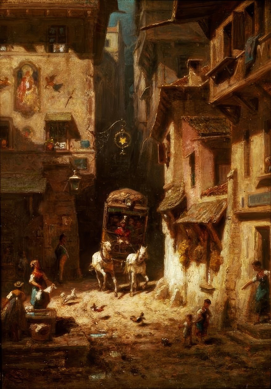 Die Post od Carl Spitzweg