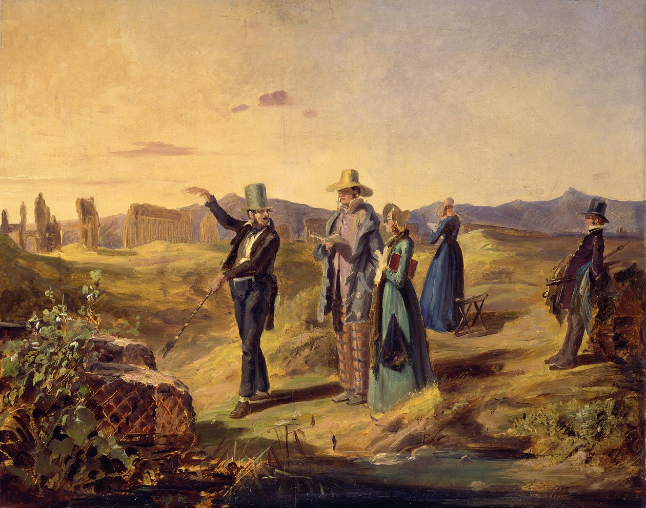 Angličané v Campagna, cca 1835. od Carl Spitzweg