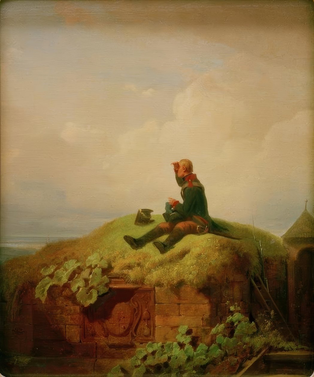 Kdysi dávno (strážce pletení) od Carl Spitzweg