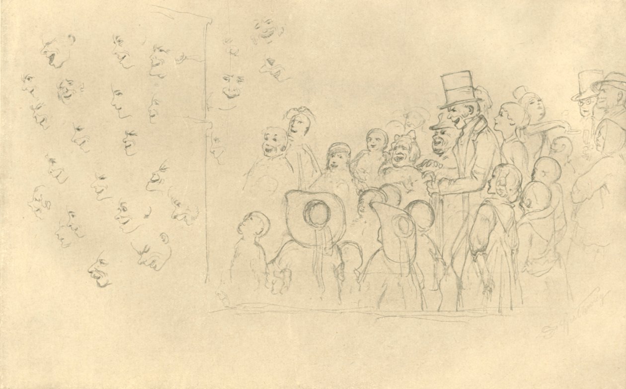 Kasperltheater II, polovina konce 19. století, c1924. od Carl Spitzweg