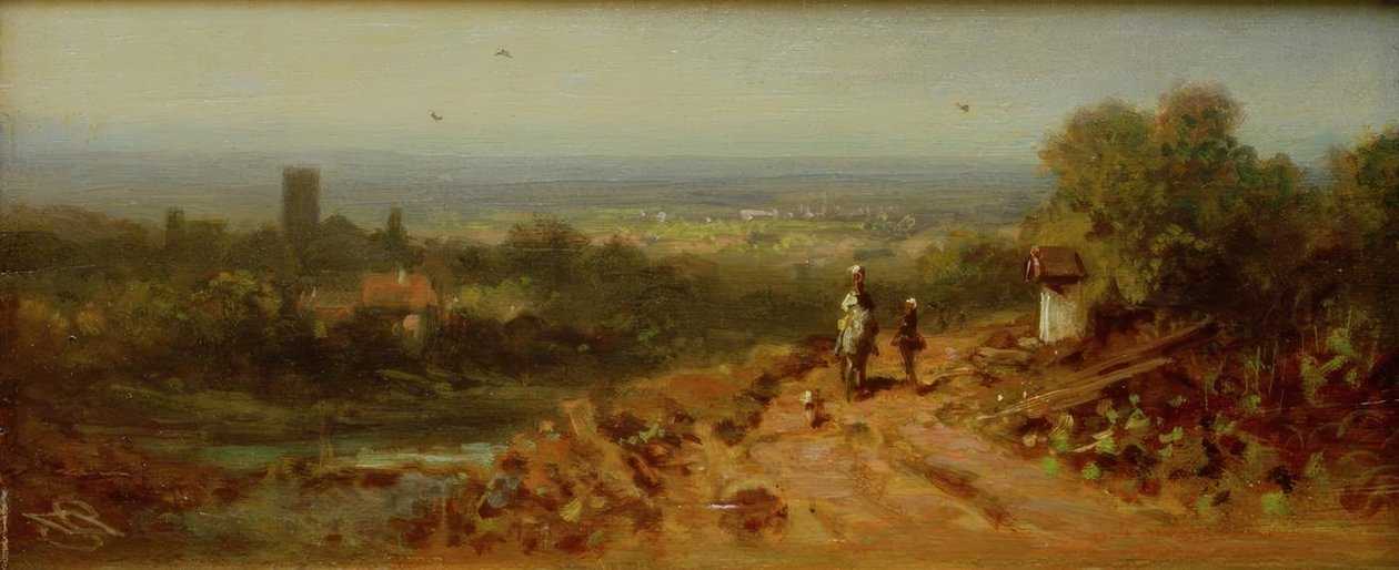 Krajina s jezdcem od Carl Spitzweg