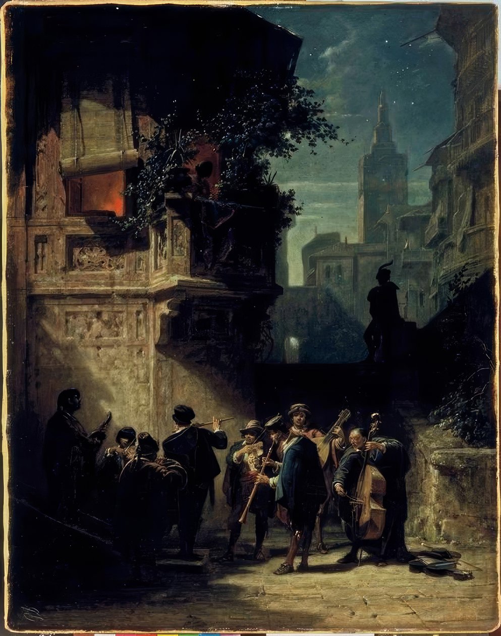 Španělská serenáda od Carl Spitzweg