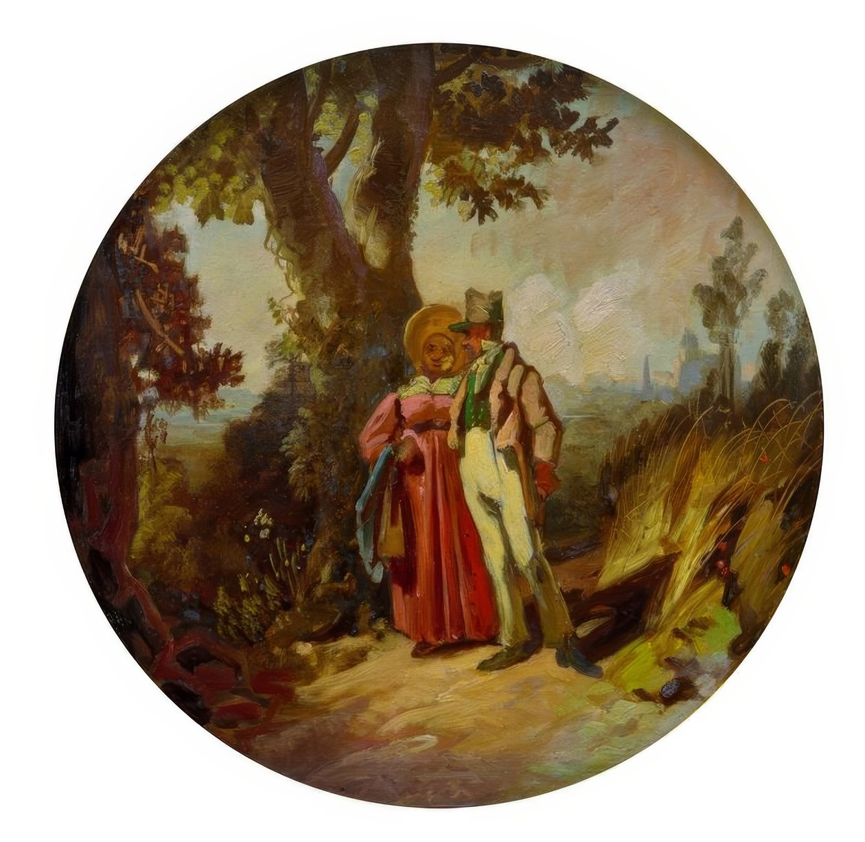 Chodící občanský pár od Carl Spitzweg