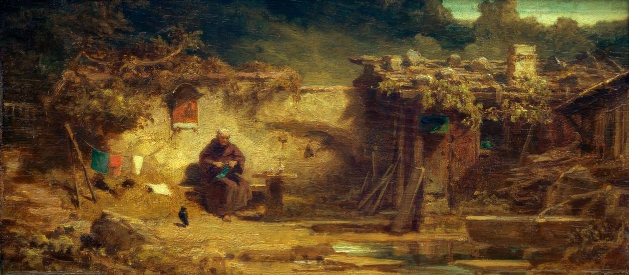 Pletení poustevník od Carl Spitzweg
