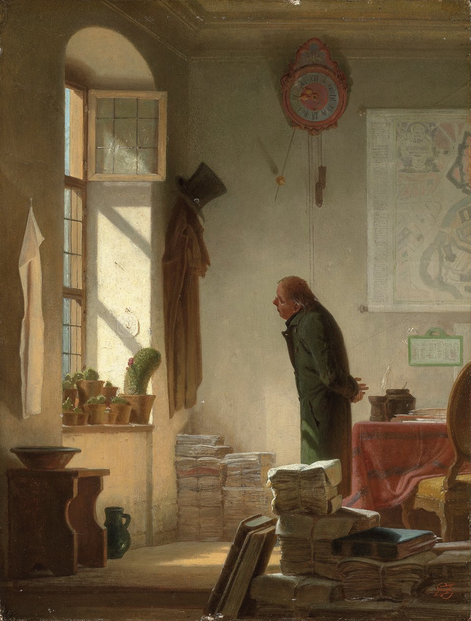 Milovník kaktusů; The Cactus Lover, c.1860 od Carl Spitzweg