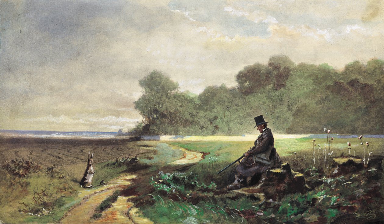 Nedělní lovec od Carl Spitzweg