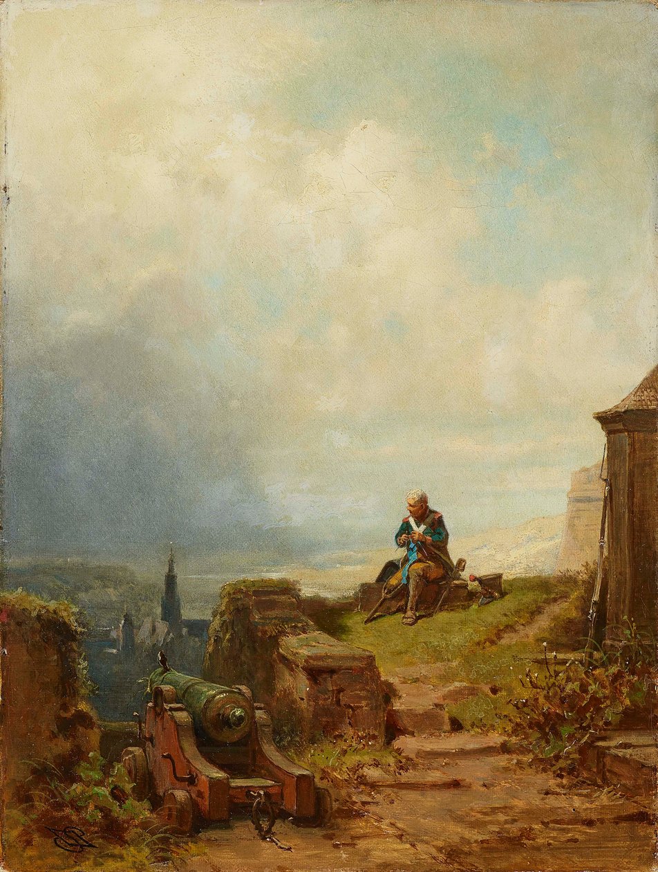 Veterán, c. 1870. od Carl Spitzweg