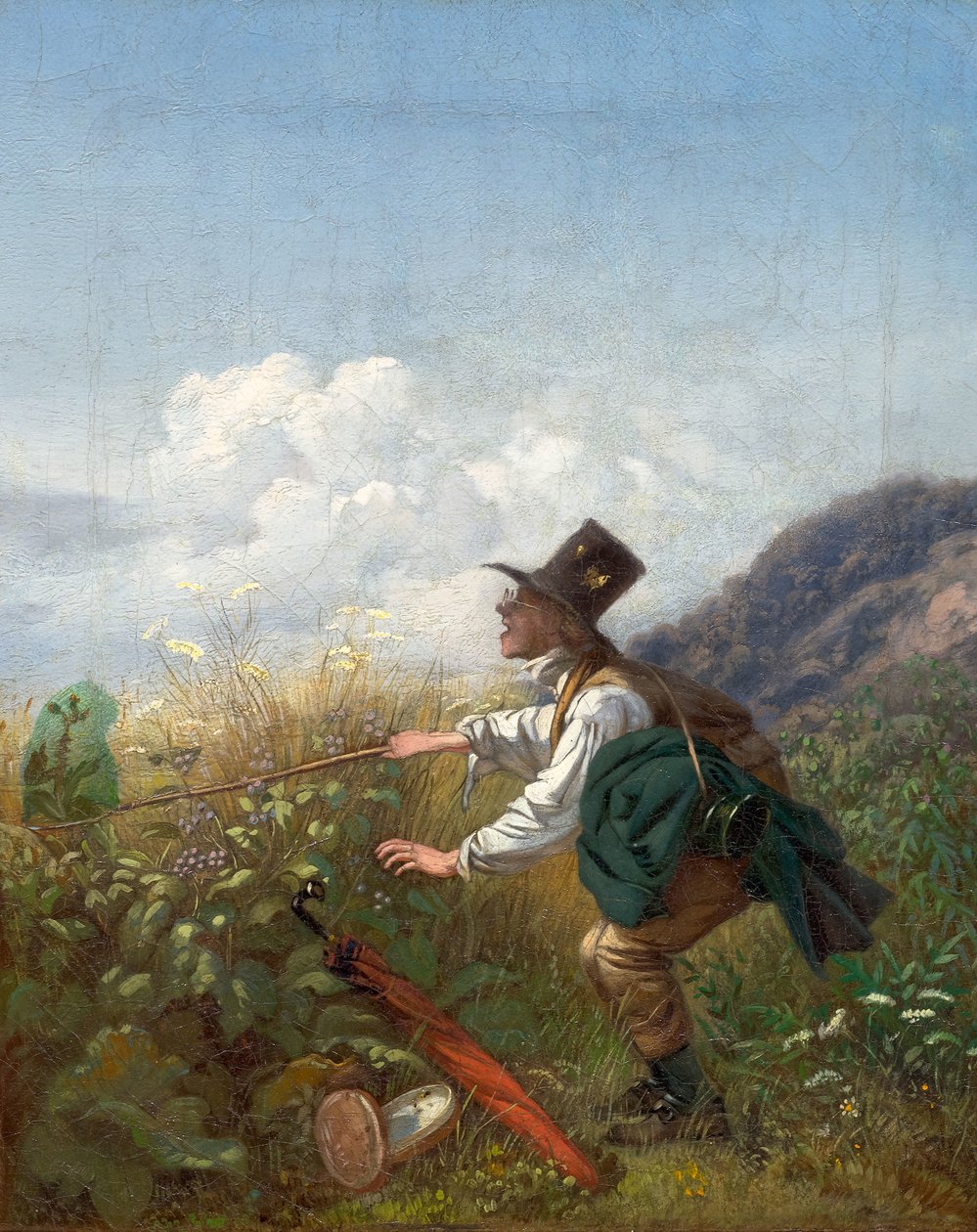 Botanik lapač motýlů, c. 1837. od Carl Spitzweg