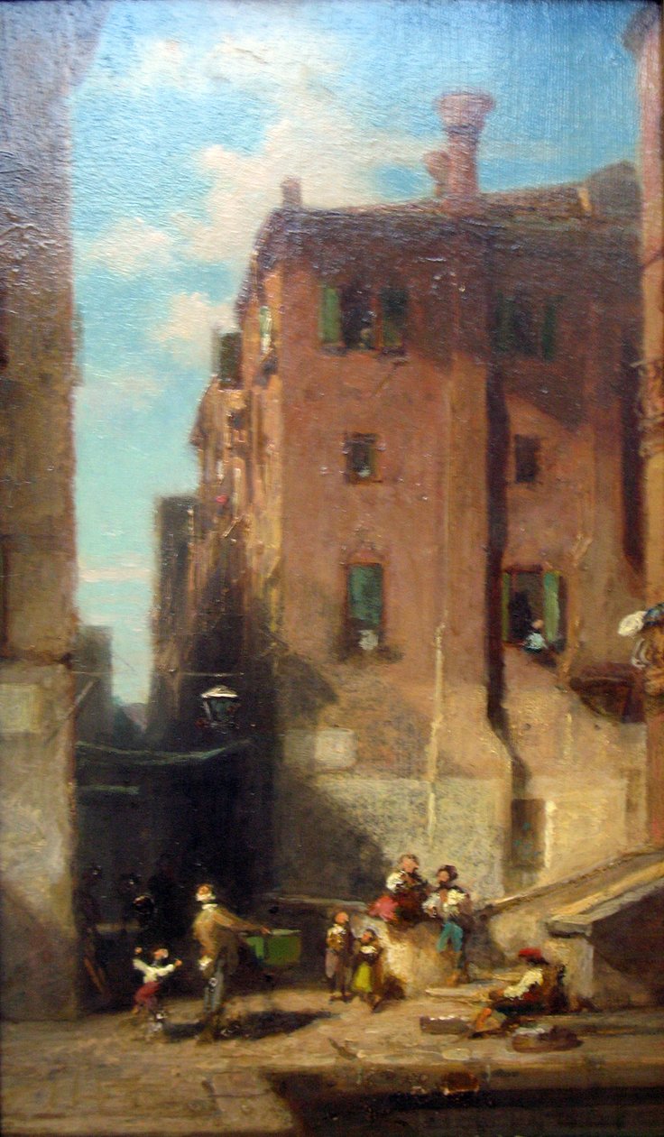 Benátská ulice od Carl Spitzweg