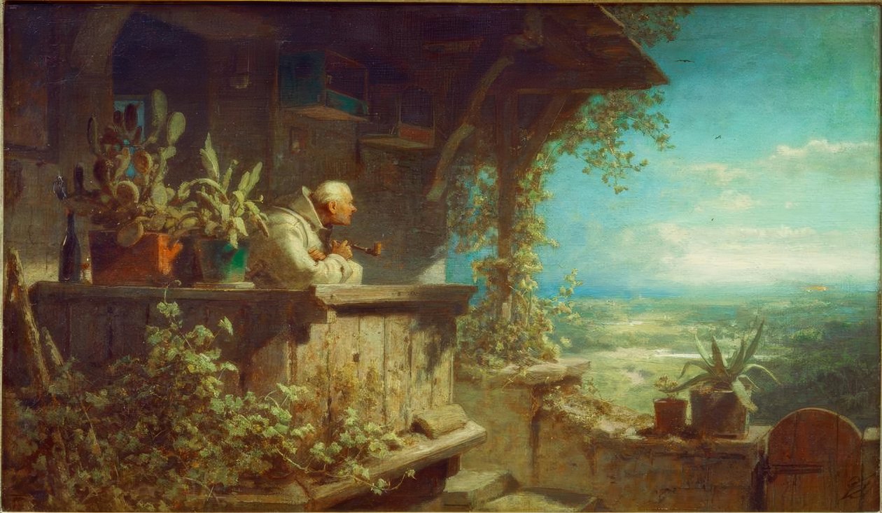 Podezřelý kouř od Carl Spitzweg