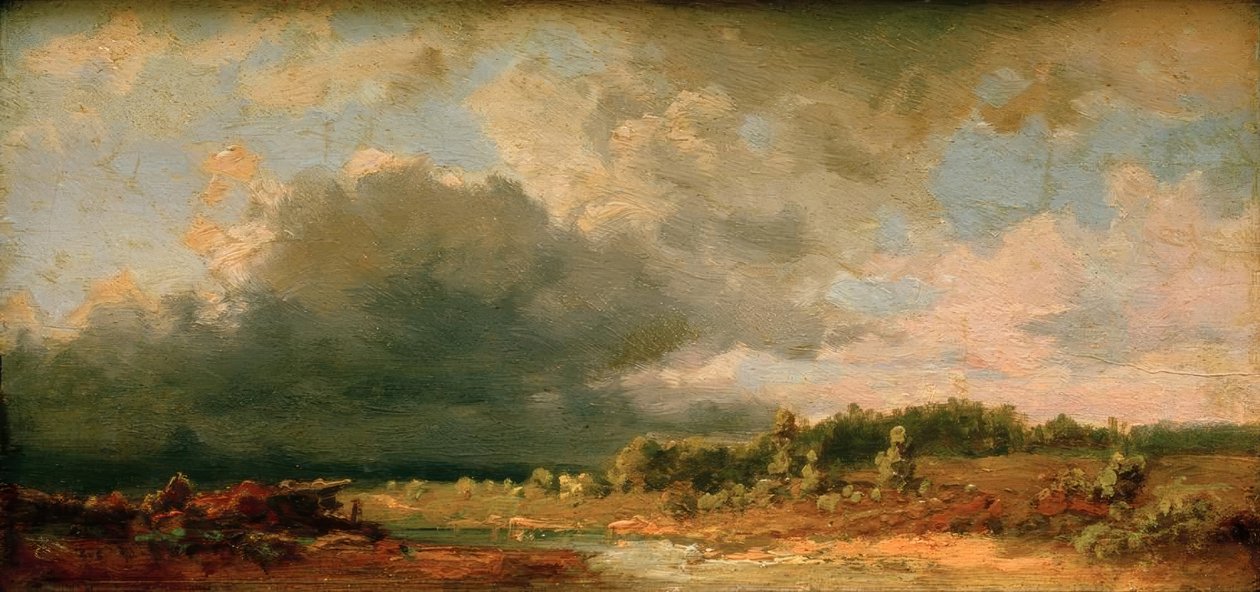 Voralpenlandschaft (Motif an der Amper) od Carl Spitzweg