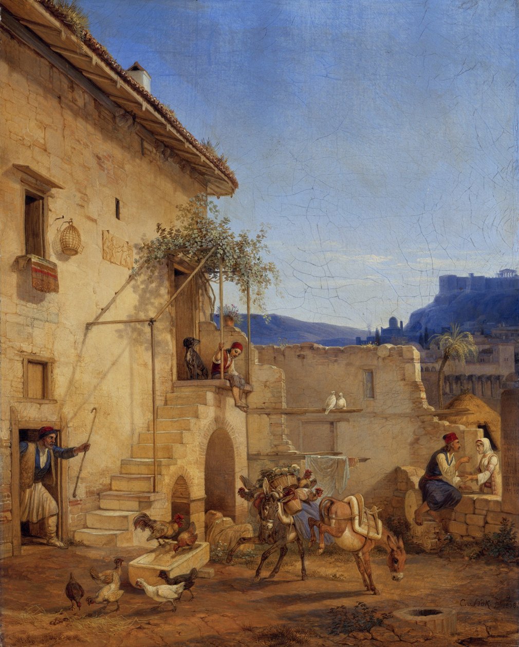 Dům v Aténách od Carl Wilhelm Freiherr von Heideck