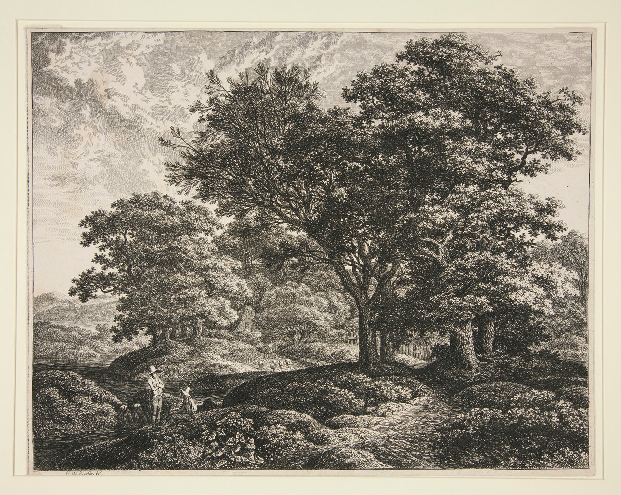 Krajina od Carl Wilhelm Kolbe the elder
