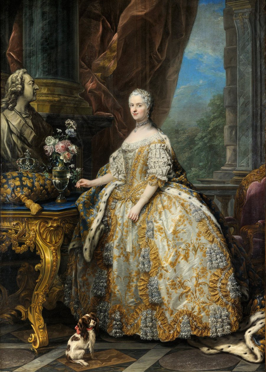 Marie Leszczinska, francouzská královna (1703-1768) od Carle van Loo