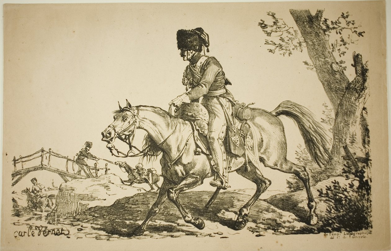 Dělostřelec na koni od Carle Vernet