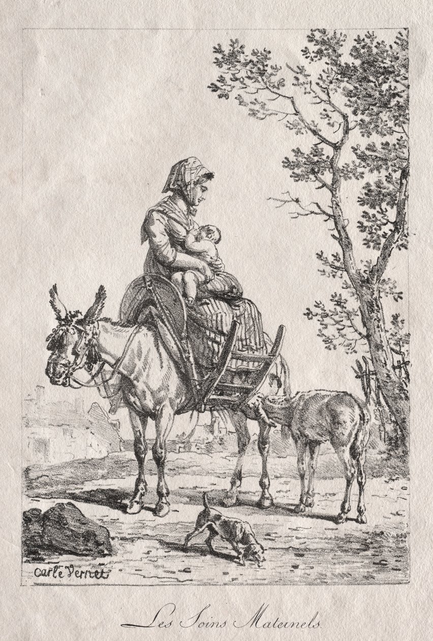 Mateřská péče. od Carle Vernet