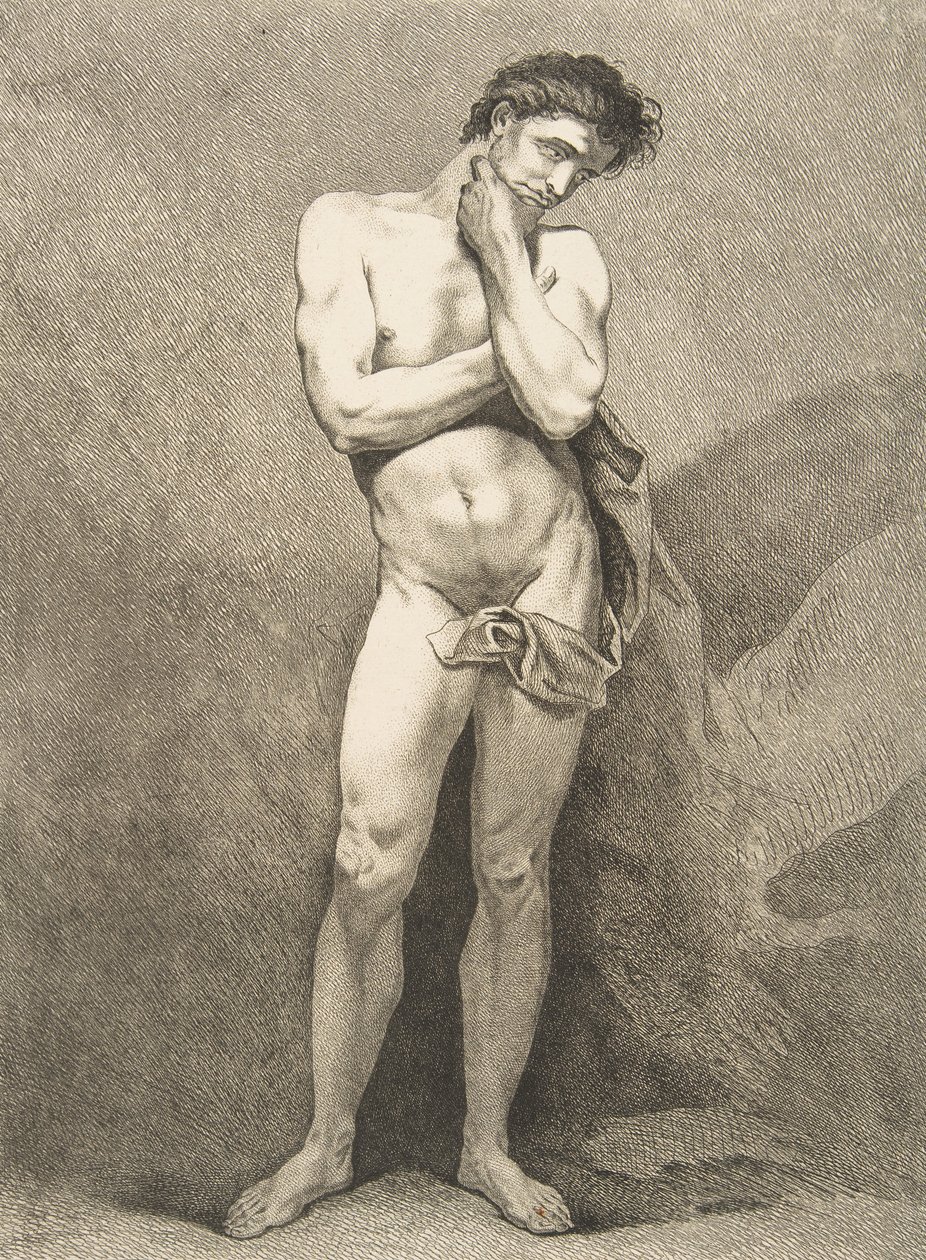 Akademie: Stojící muž, 1742-43. od Carle van Loo