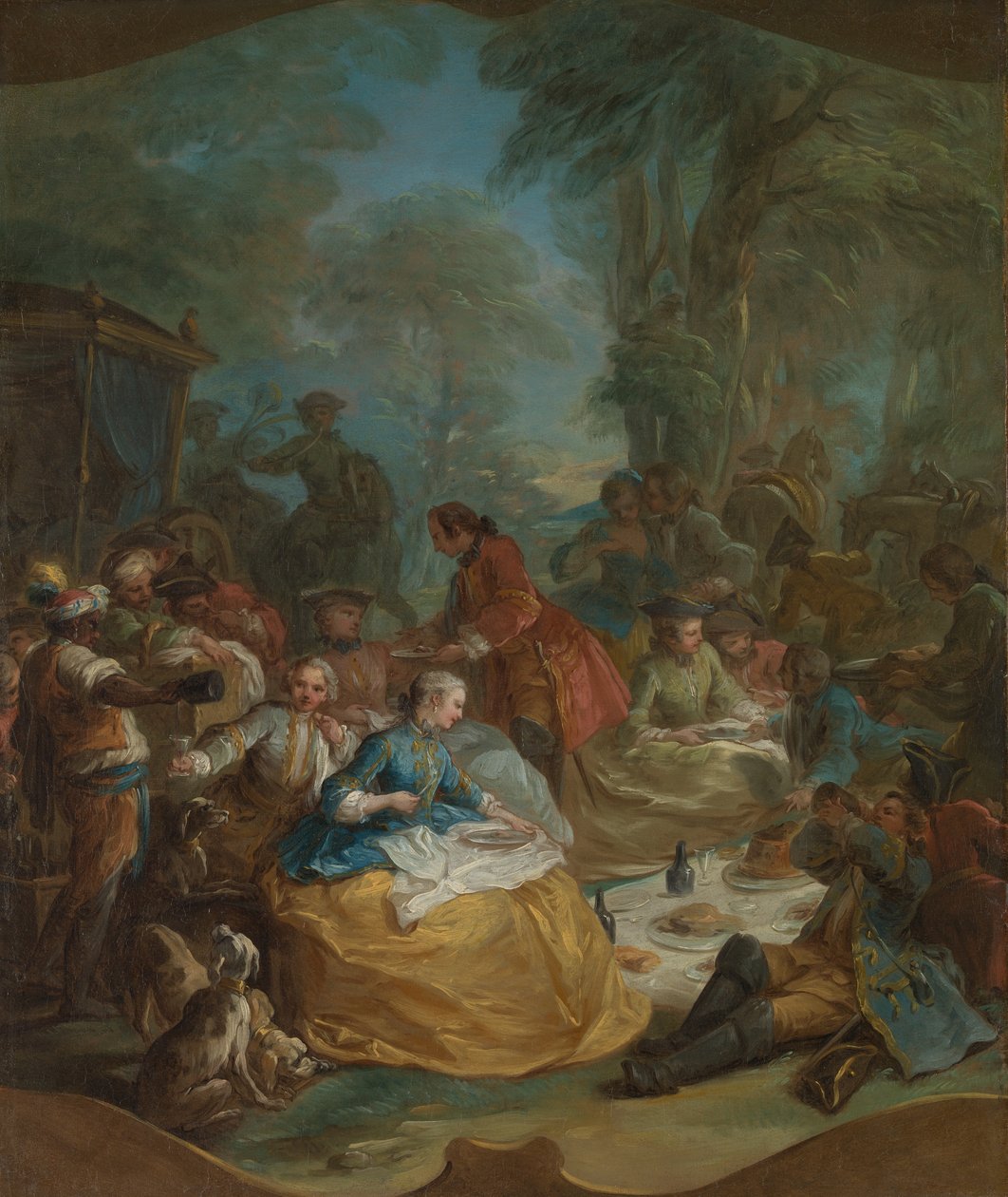 Zastavení lovu, ca. 1737. od Carle van Loo