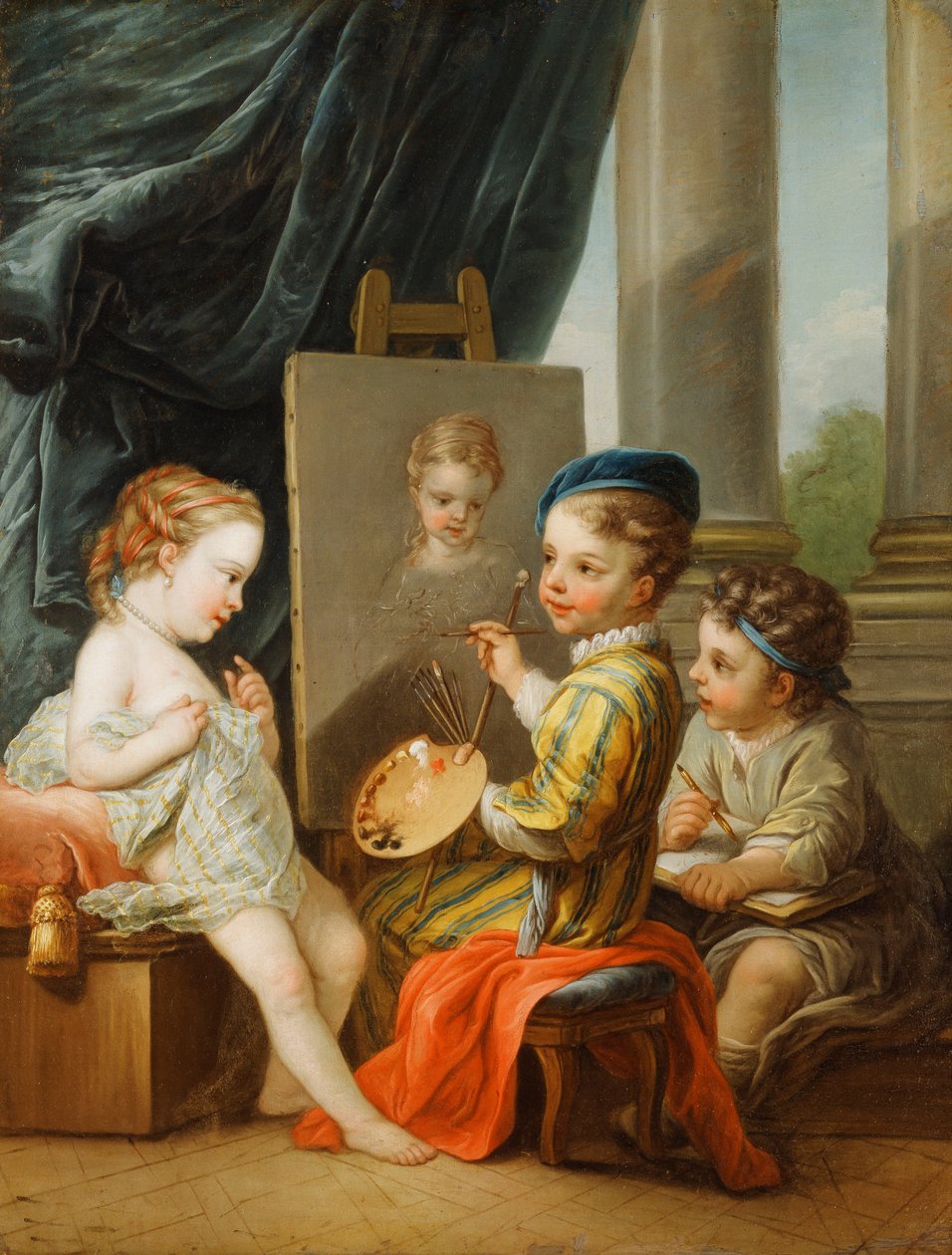 Čtyři umění - Malba, od Carle van Loo