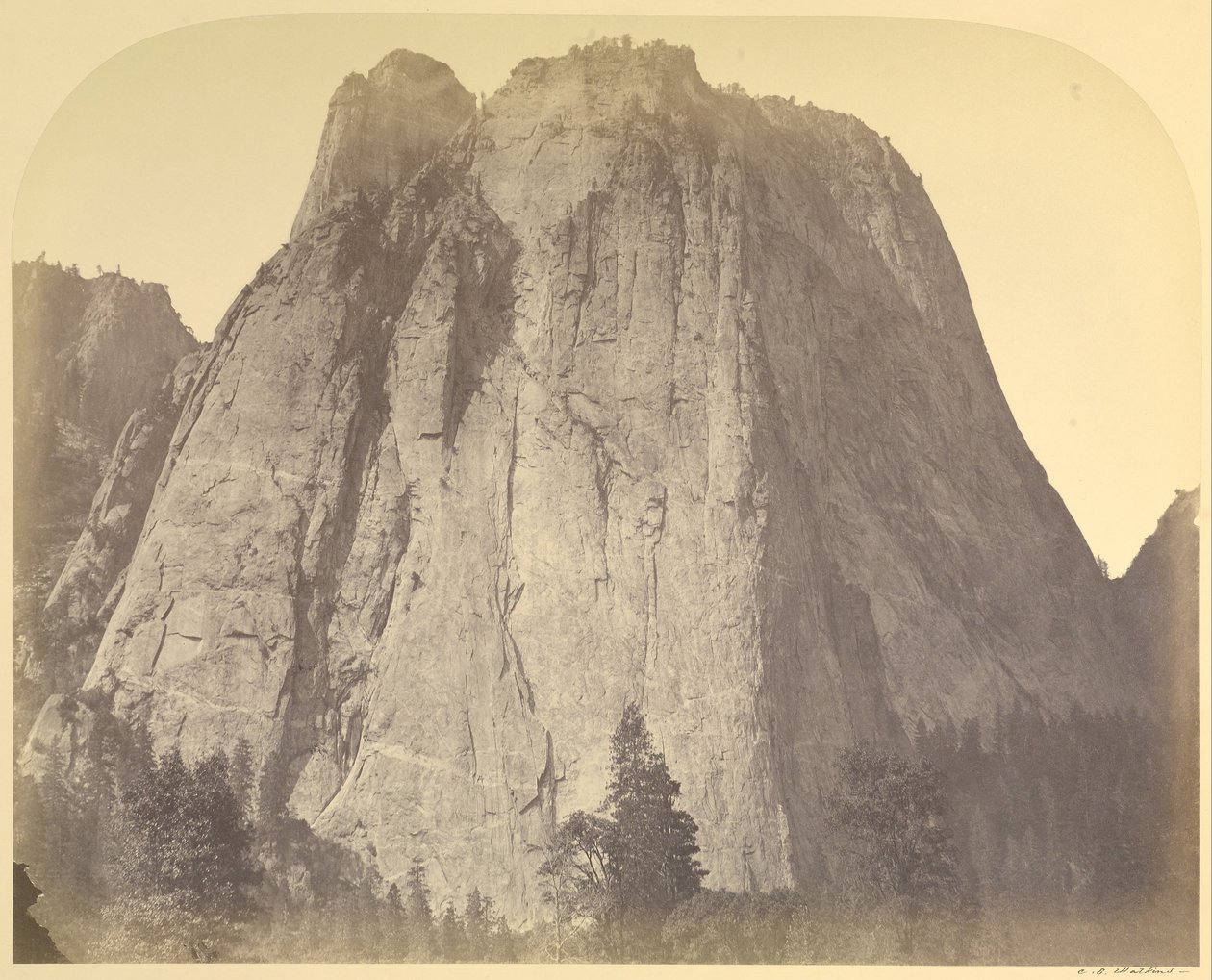 Cathedral Rock-Yosemite, č. 20 od Carleton E. Watkins
