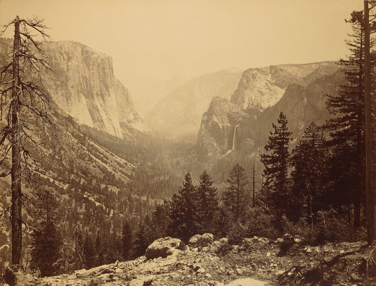 Yosemitské údolí z Inspiration Point od Carleton E. Watkins