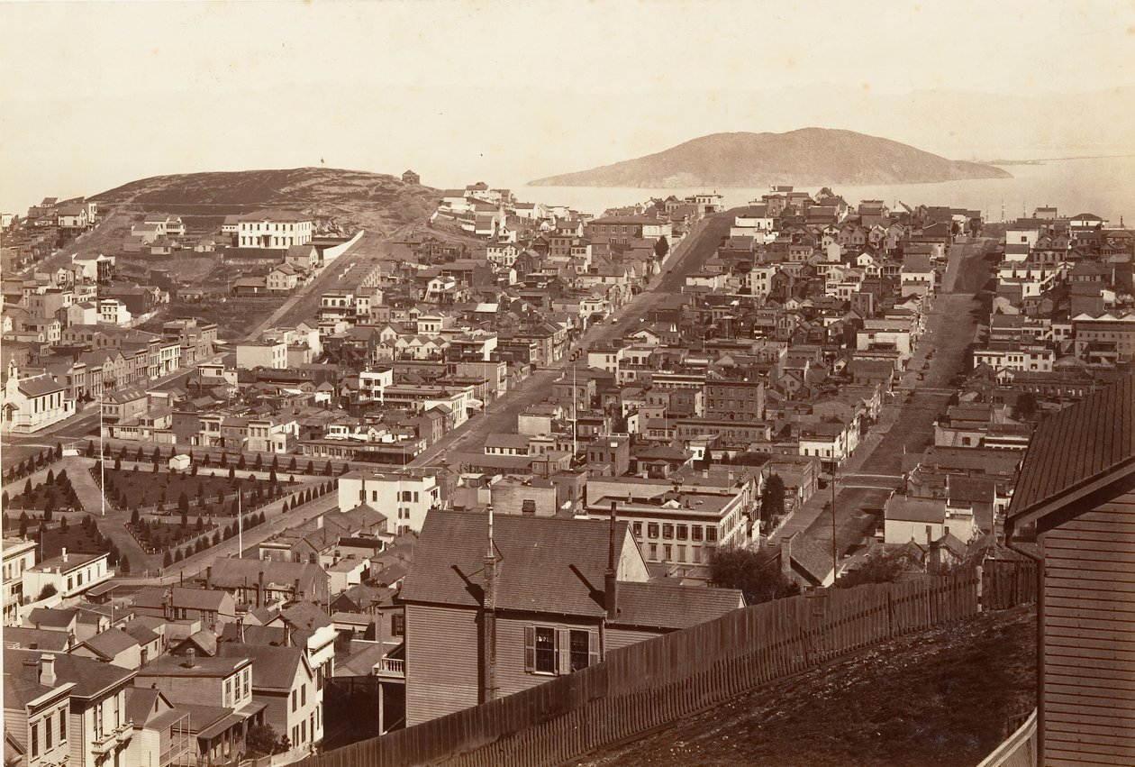 San Francisco, 1864, vytištěno ca. 1876. od Carleton Emmons Watkins