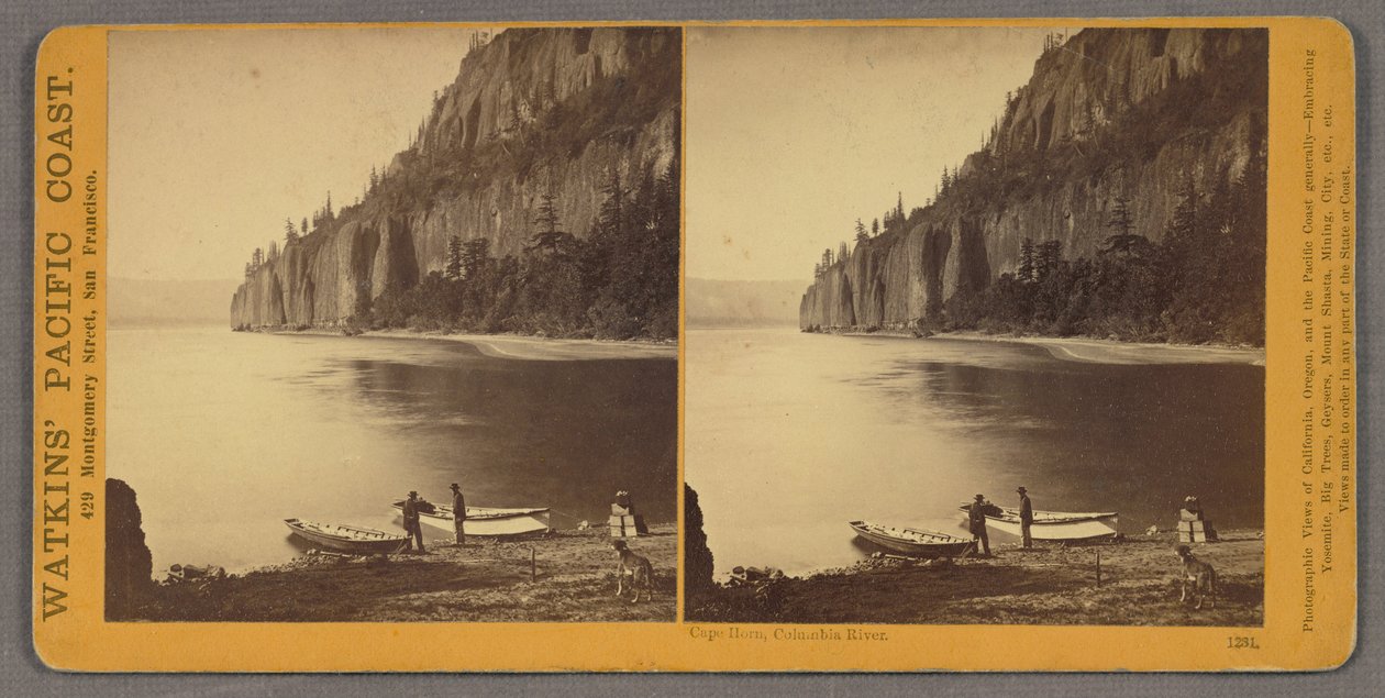 Cape Horn, řeka Columbia od Carleton Watkins