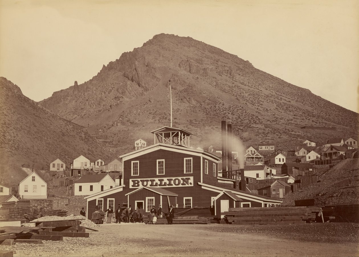 Důl Bullion, Virginia City, Nevada od Carleton Watkins