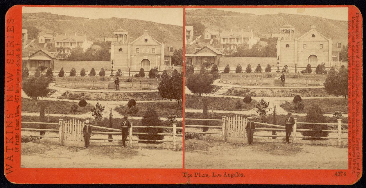 The Plaza, Los Angeles od Carleton Watkins
