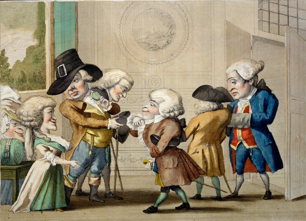 The First Approach, cca 1790 (ručně kolorovaná rytina) od Carlo Lasinio