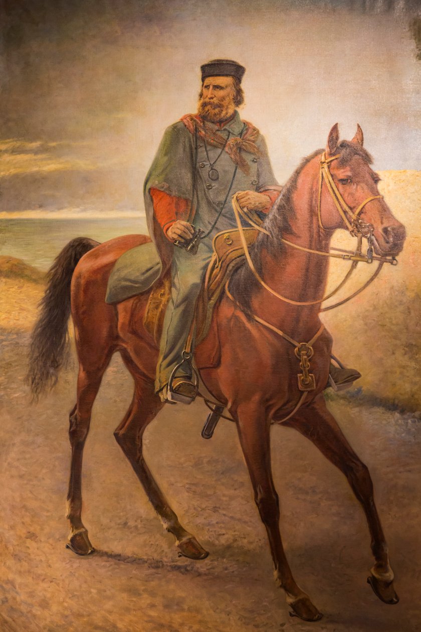 Giuseppe Garibaldi na koni od Carlo (after) Ademollo