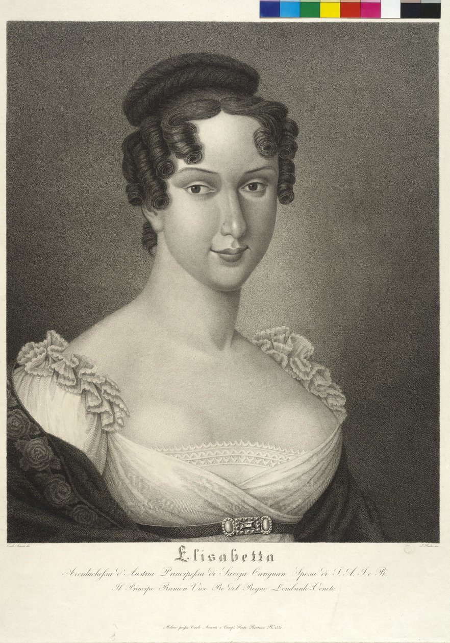 Savojská princezna Carignan Elisabeth od Carlo Arienti