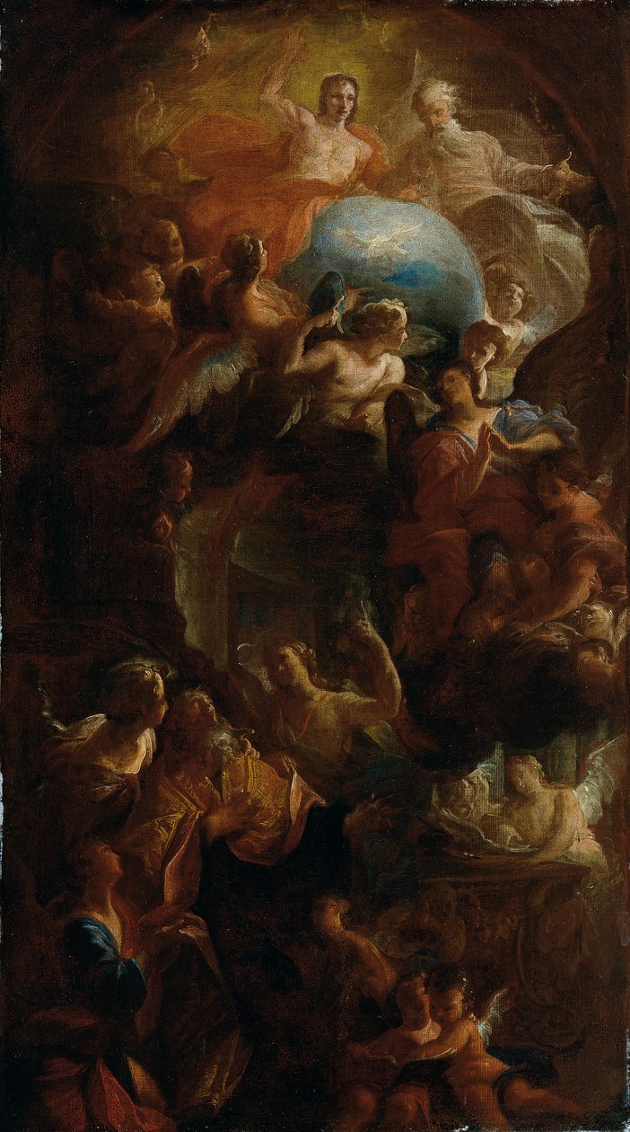 Smrt svatého Augustina od Carlo Carlone