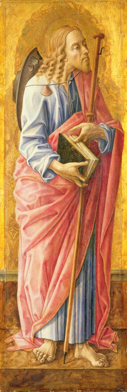 Svatý Jakub Větší (tempera na panelu) od Carlo Crivelli