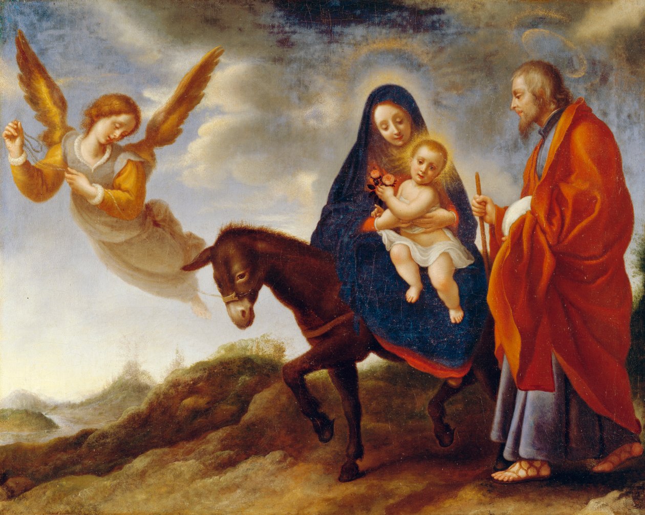 Útěk do Egypta, c.164850 od Carlo Dolci
