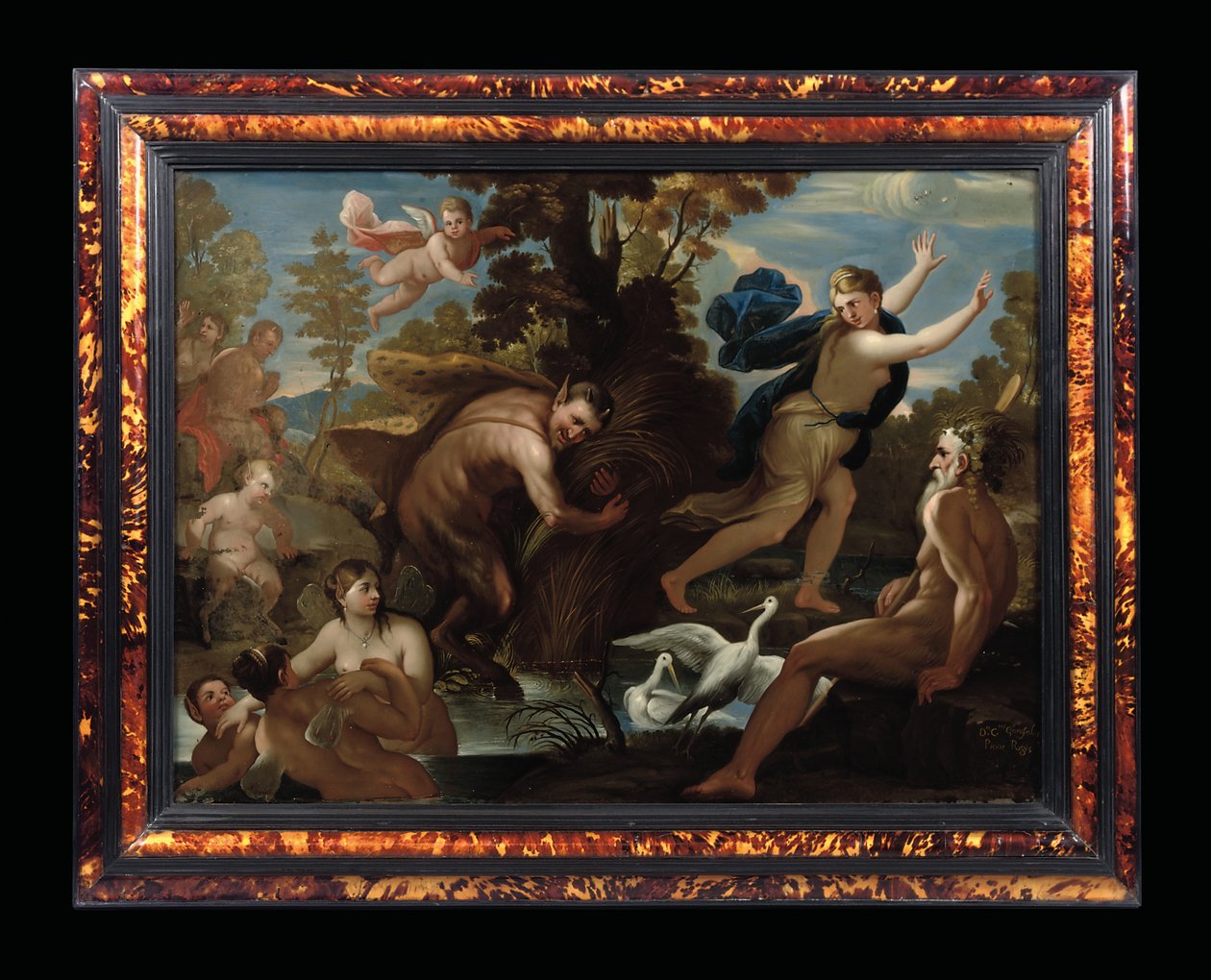 Pan a Syrinx, kolem 1692-1705 od Carlo Garofalo