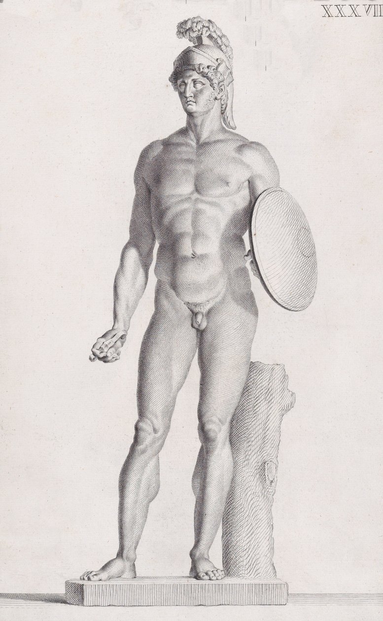 Socha Marsu, 1734 od Carlo Gregori