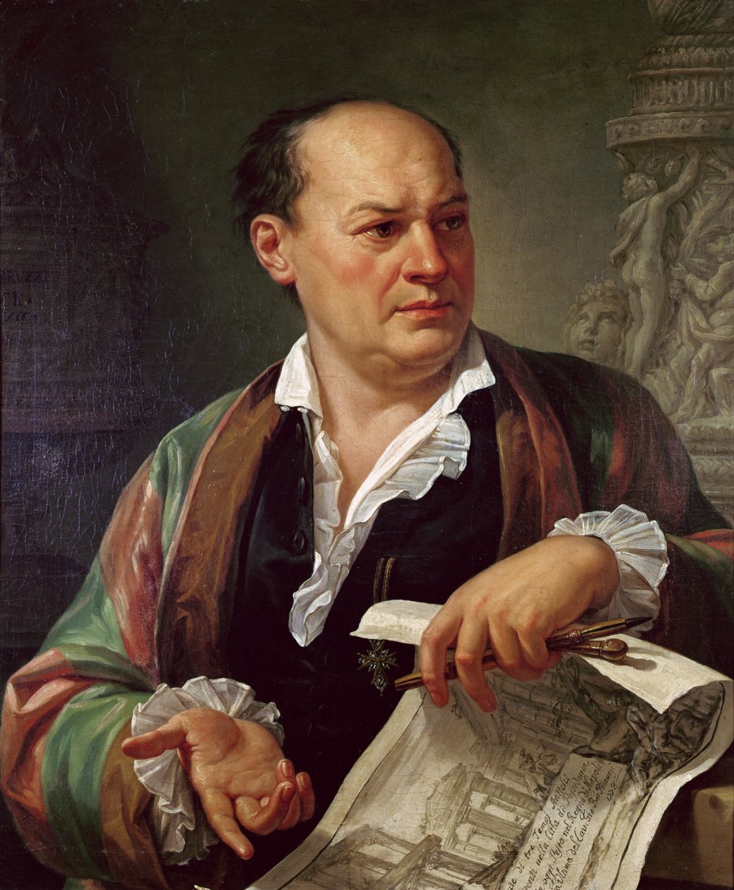 Portrét Giovanni Battista Piranesi, 1779 od Carlo Labruzzi